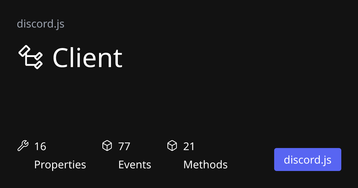 Client (discord.js - 14.15.3) | discord.js