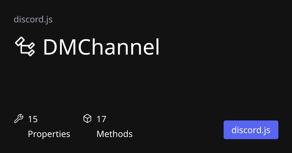 DMChannel (discord.js - main) | discord.js