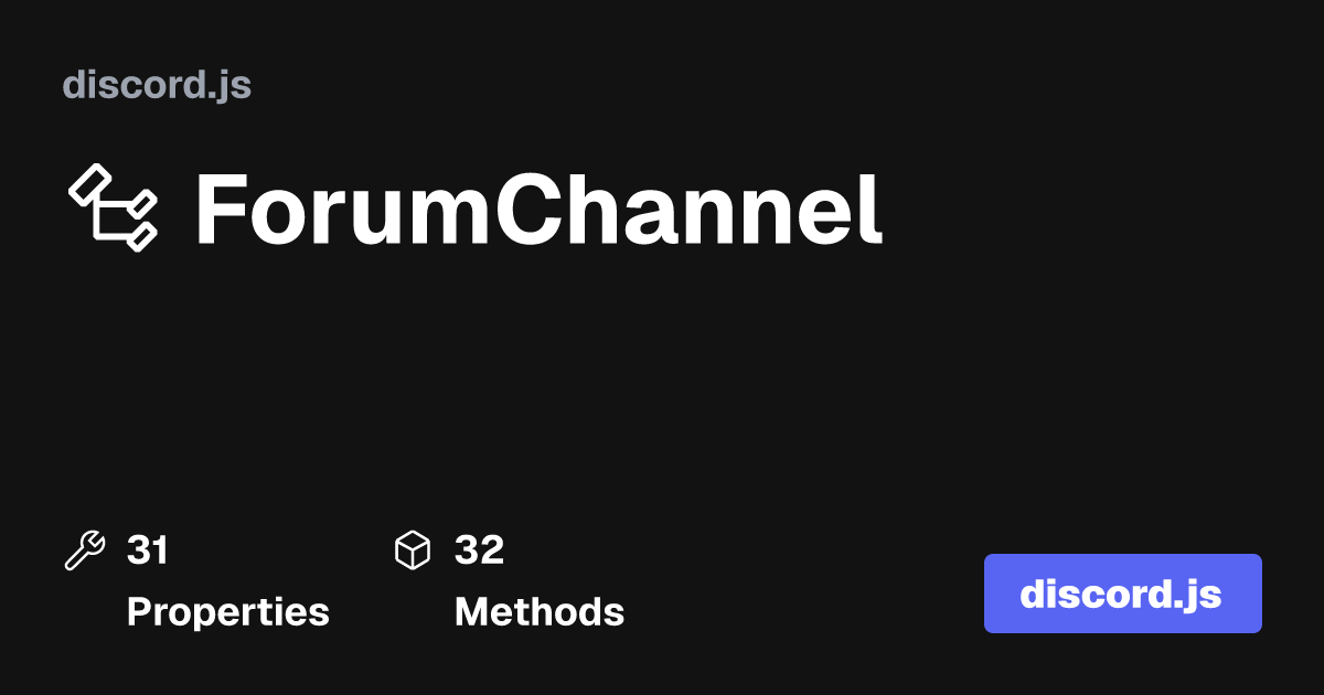 forum channel discord js